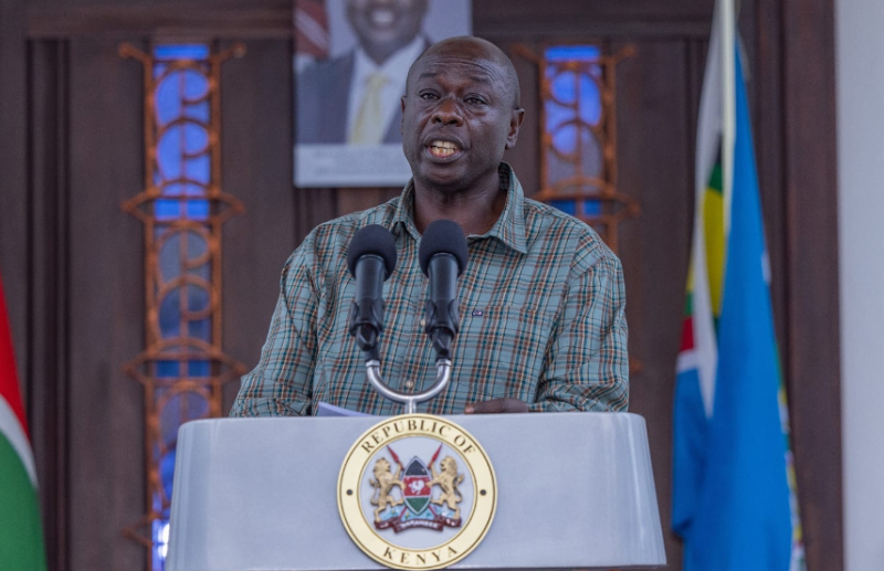 File Image of Deputy President Rigathi Gachagua.